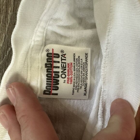 Vintage Betty Boop T Shirt Size XL PowerPro by Oneita Embroidered Single Stitch - Picture 4 of 8